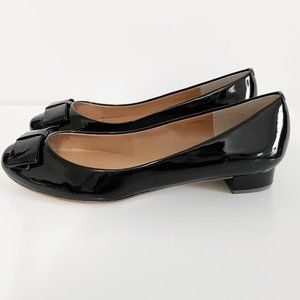 J. Crew | Harper Black Patent Bow Shoes | 7.5